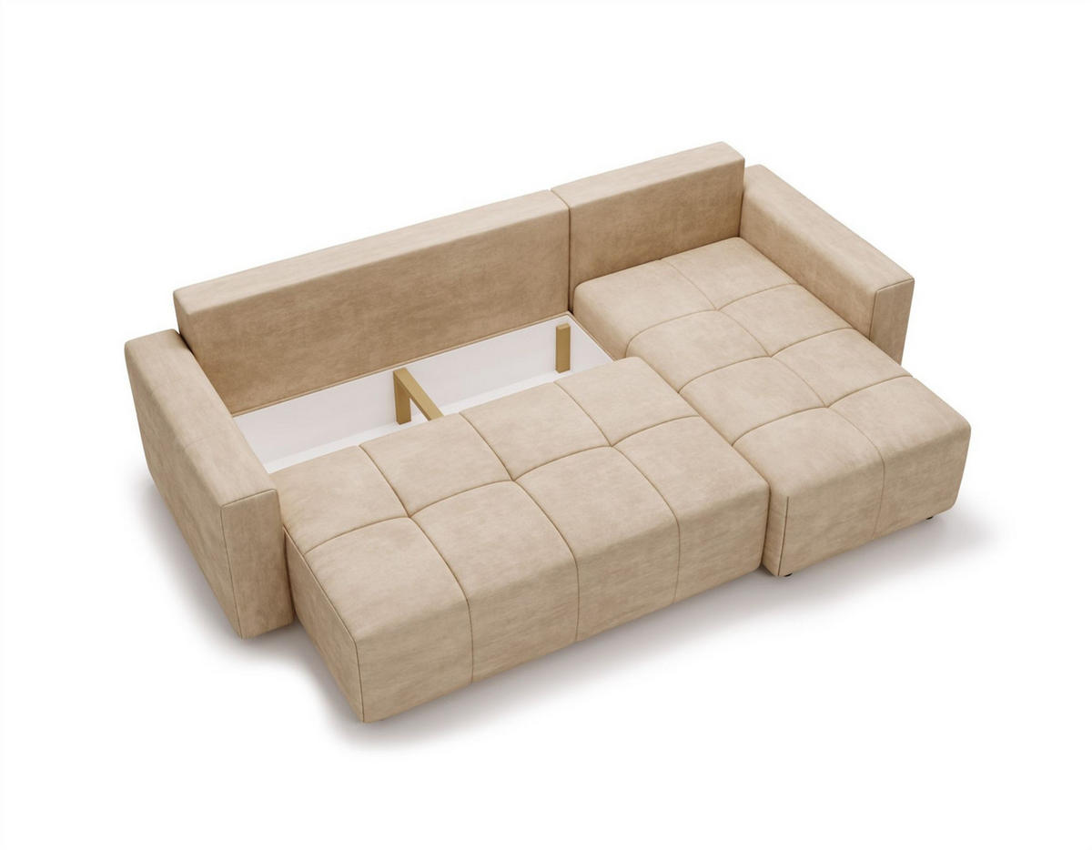 ECKSOFA Noha In Now Or Never - Dunkelgrau, Holzwerkstoff/Textil (231/142cm) - Fun Möbel