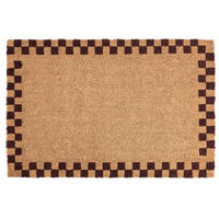 FUSSMATTE Beige/Braun 60/90 cm Kokosfasern Sagada - Beige, Textil (60/90cm) - Beliani