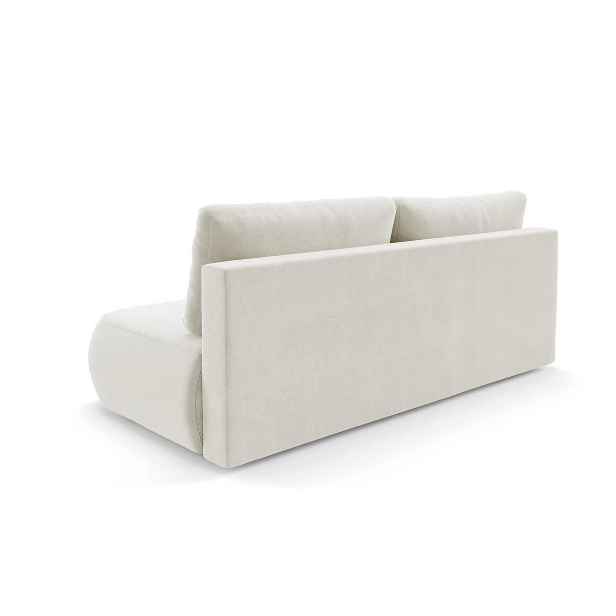 SOFA Antonio 3 Sitzplätze Gebrochenes Weiß - Weiß, Holz (210/82/106cm) - Petits-meubles