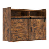SIDEBOARD in 107/80/40cm - Dunkelbraun, Holzwerkstoff/Metall (107/80/40cm) - HOMAVO