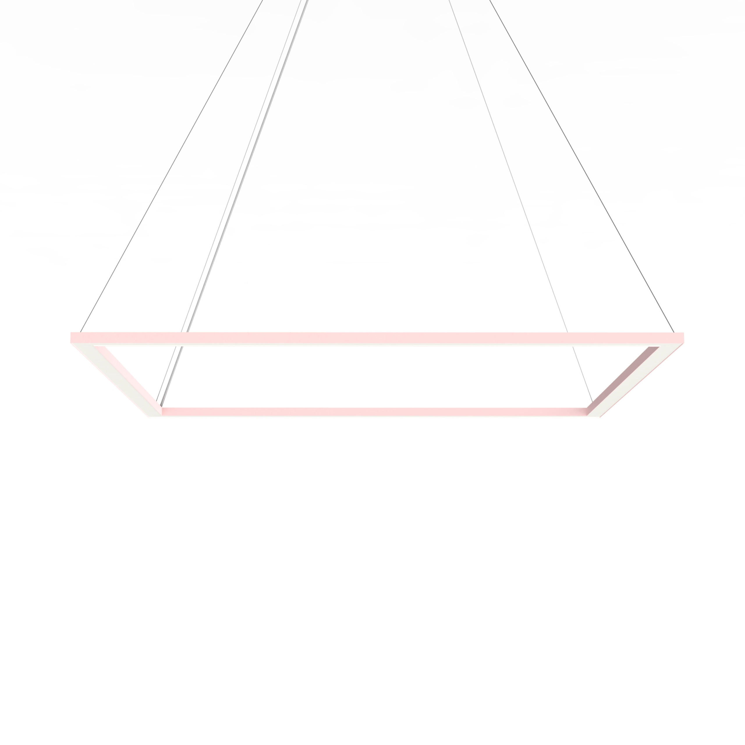 LED-HÄNGELEUCHTE - Pink, Metall (90/90/100cm) - Lumicom