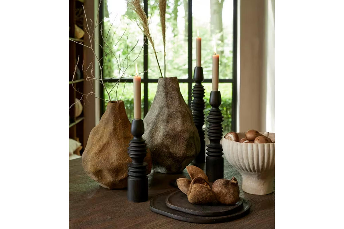 METALLVASE MARZOKU 25x27,5x33,5 cm, Metall, Braun - Braun, Metall (33.5cm) - Light & Living