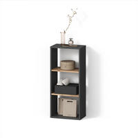 AUFBEWAHRUNGSREGAL Ortello Anthrazit/Goldkraft Eiche 40 x 90.5 cm - Honigeiche/Anthrazit, Holzwerkstoff (40/90.5/24cm) - Livinity®