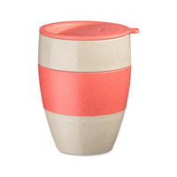 THERMOBECHER Aroma To Go 400 ml 9,8/9,8/13,3 cm - Rot, Kunststoff (0.4L) - KOZIOL