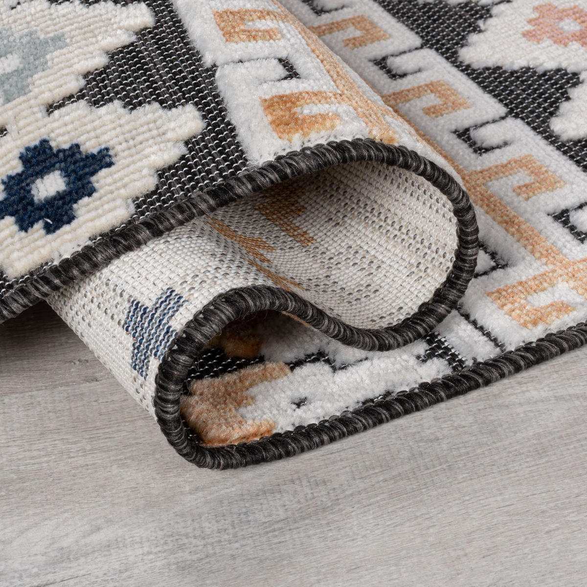 OUTDOOR-TEPPICH Medallion-Muster, UV-beständig LAGAN TODD, Multi 120x170 cm - Multicolor, Textil (120/170cm) - KADIMA DESIGN