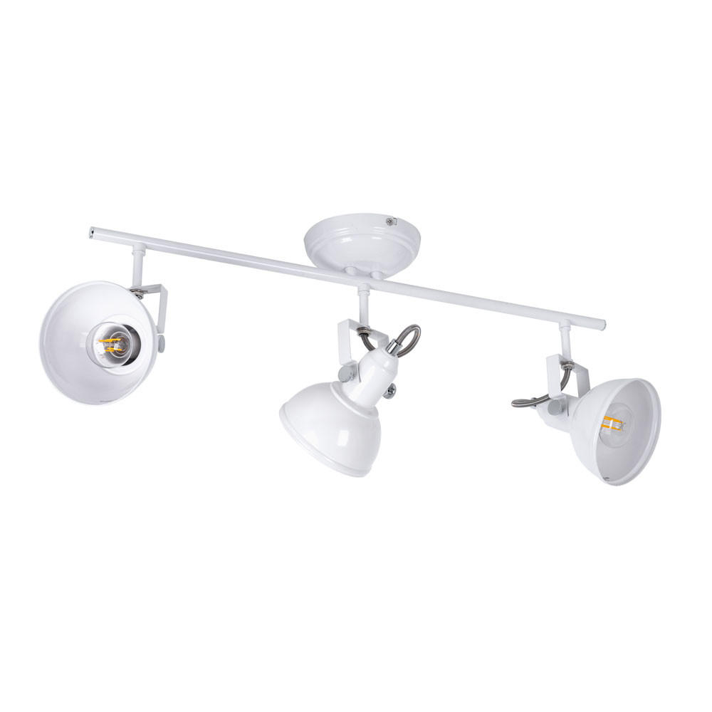 LED DECKENLEUCHTE Weiß Glänzend - Weiß, Metall (60/13/25cm)
