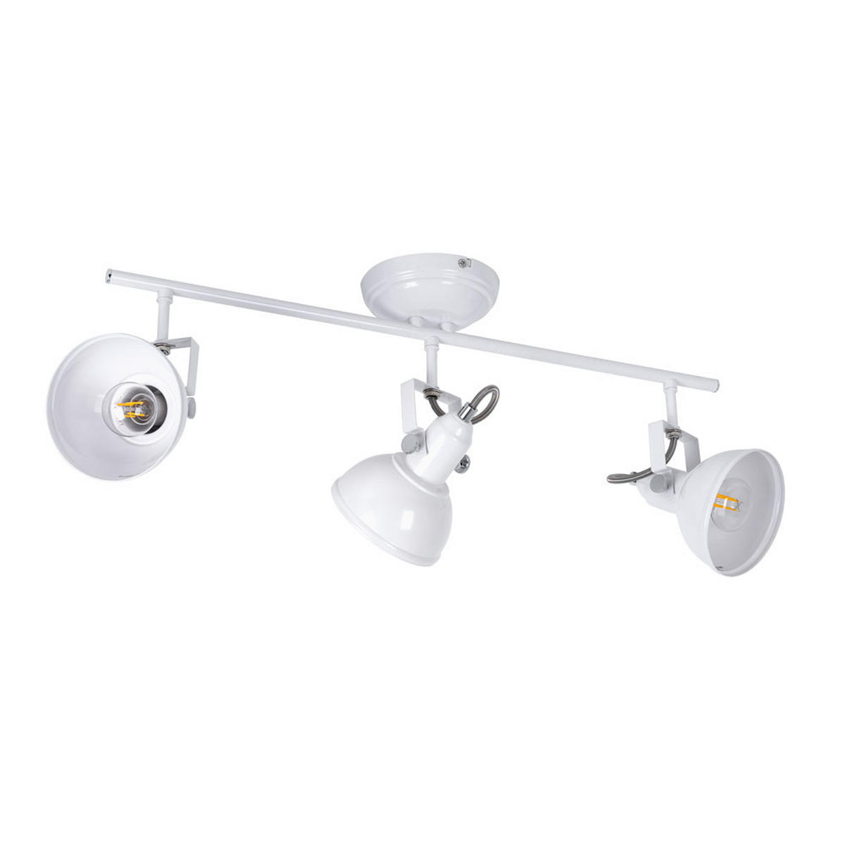 LED DECKENLEUCHTE Weiß Glänzend - Weiß, Metall (60/13/25cm)