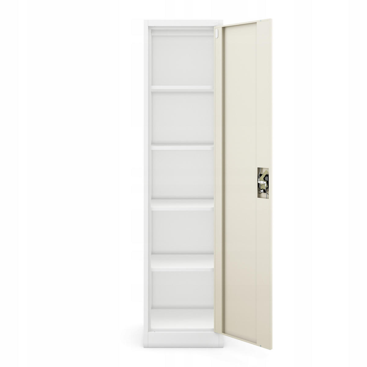 AKTENSCHRANK ALEX - Beige/Weiß, Metall (45/185/40cm) - Jan Nowak