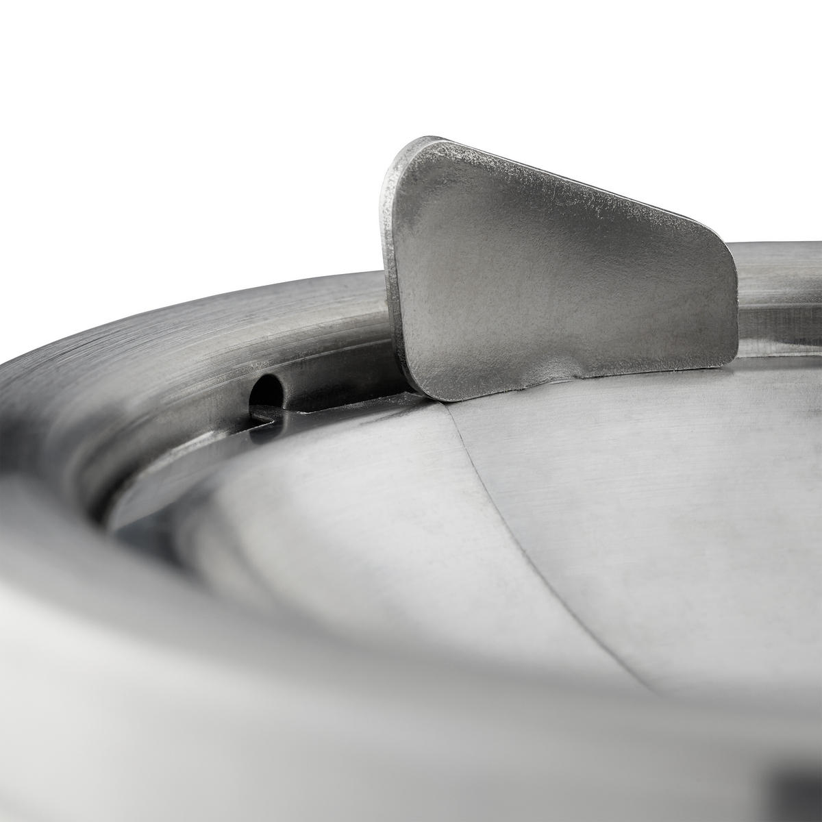 3xWINDASCHENBECHER - Silberfarben, Metall (11.5cm) - Relaxdays