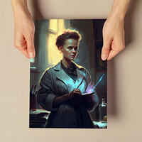 POSTER Marie Curie In Voller Farbe Fotostil. A4 Rahmenlos - Klar, Papier (29.7/5/21cm) - Nacnic