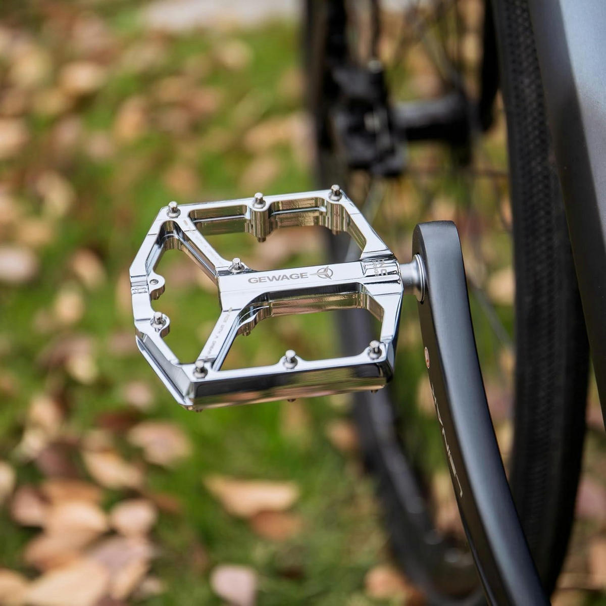 FAHRRADPEDALE Rennrad/Mountainbike 3 Lager Silber - Silberfarben, Metall (10/1.4/10.4cm)