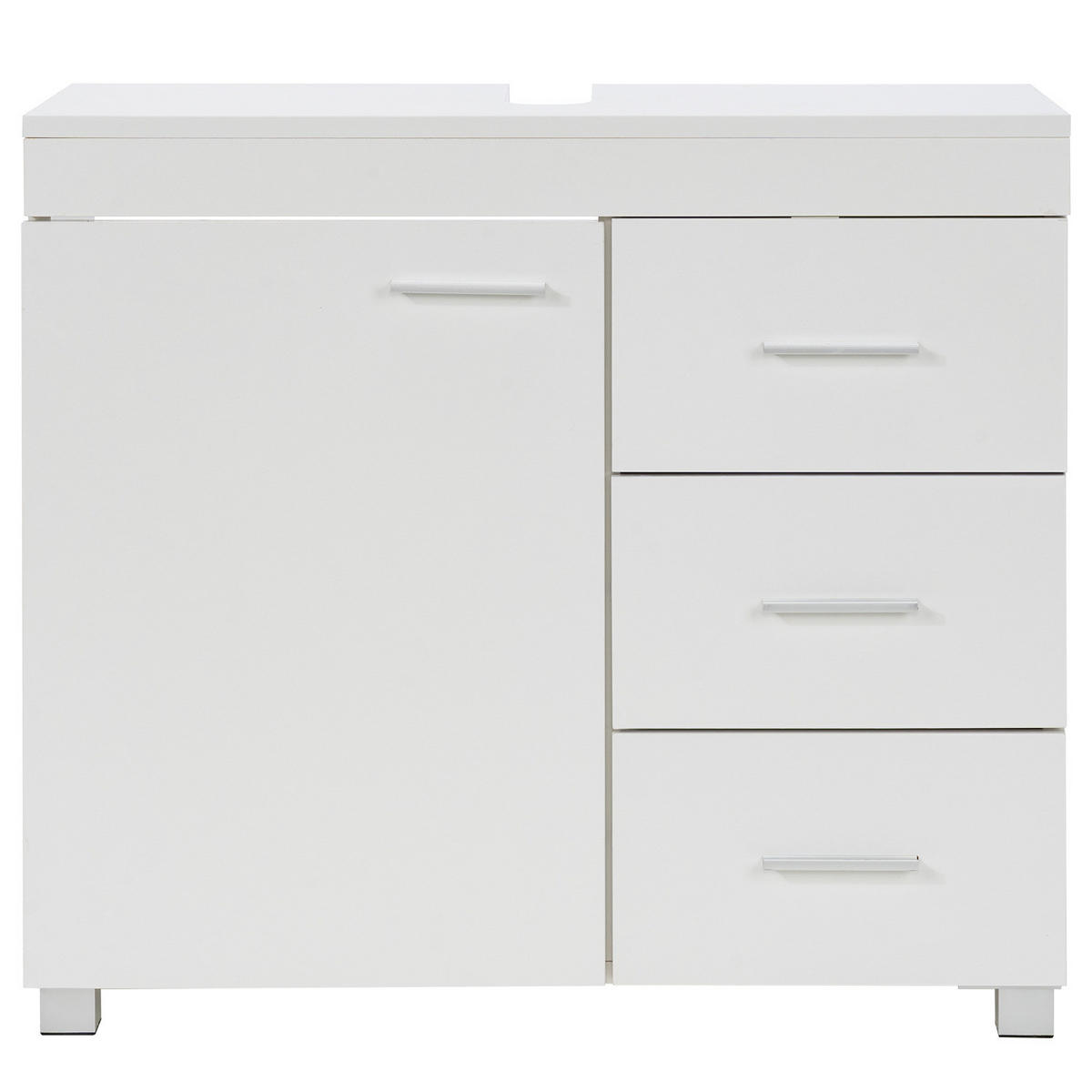 WASCHBECKENUNTERSCHRANK mit Schublade - Weiß - Weiß, Holzwerkstoff (70/64/30cm) - home24