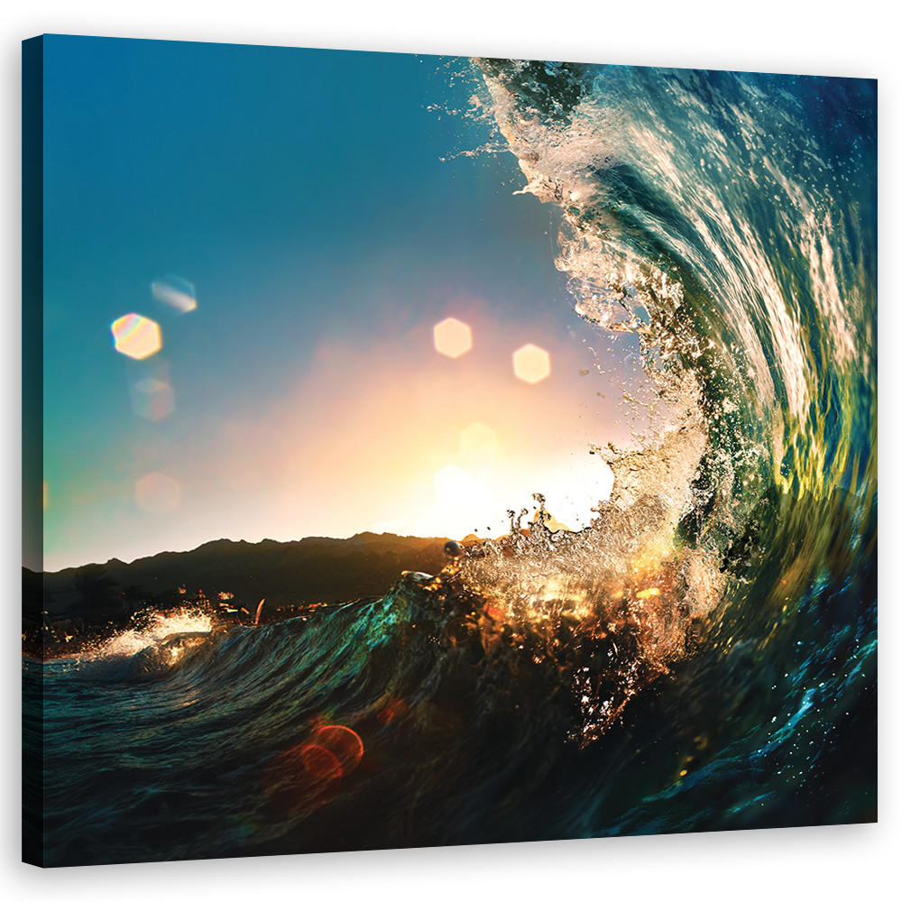 Feeby Wandbild Blau 50x50 cm
