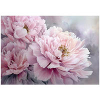 FOTOTAPETE Blumen Pfingstrosen Rosa 200x140 cm - Multicolor, Papier (200/140cm) - Wallarena