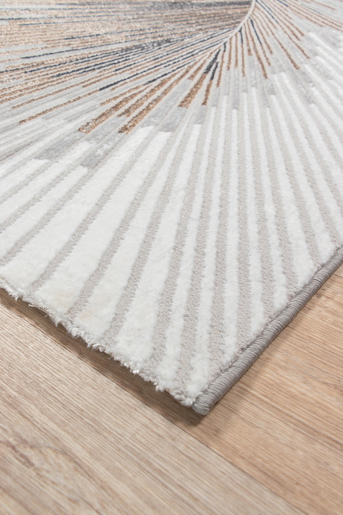 KURZFLORTEPPICH Abstrakt KAVALA Polyester Grau 140 x 200 cm - Grau, Textil (140/200cm) - KADIMA DESIGN