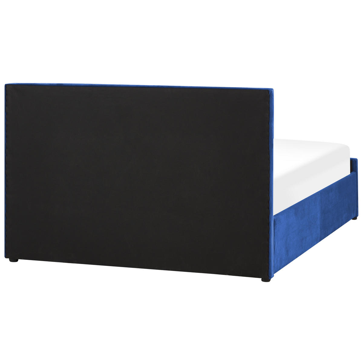 BETT mit Stauraum 140x200 cm Blau Rochefort - Blau, Textil (140/200cm) - Beliani