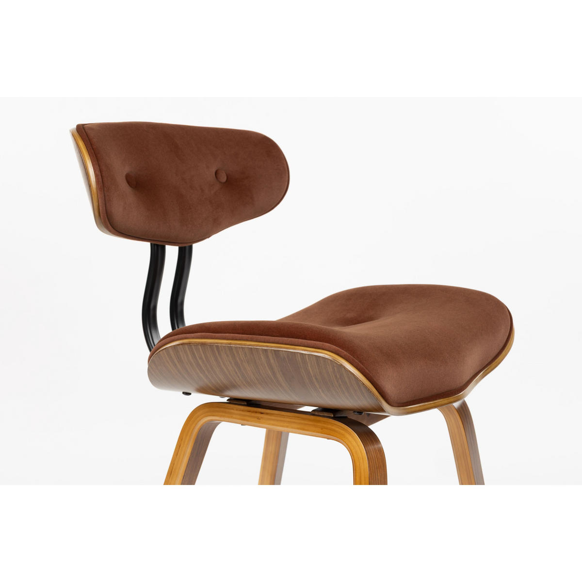 ESSZIMMERSTÜHLE Blackwood Walnussfarben/ Braun - Walnussfarben, Kunststoff (51/78/55.5cm) - Dutchbone