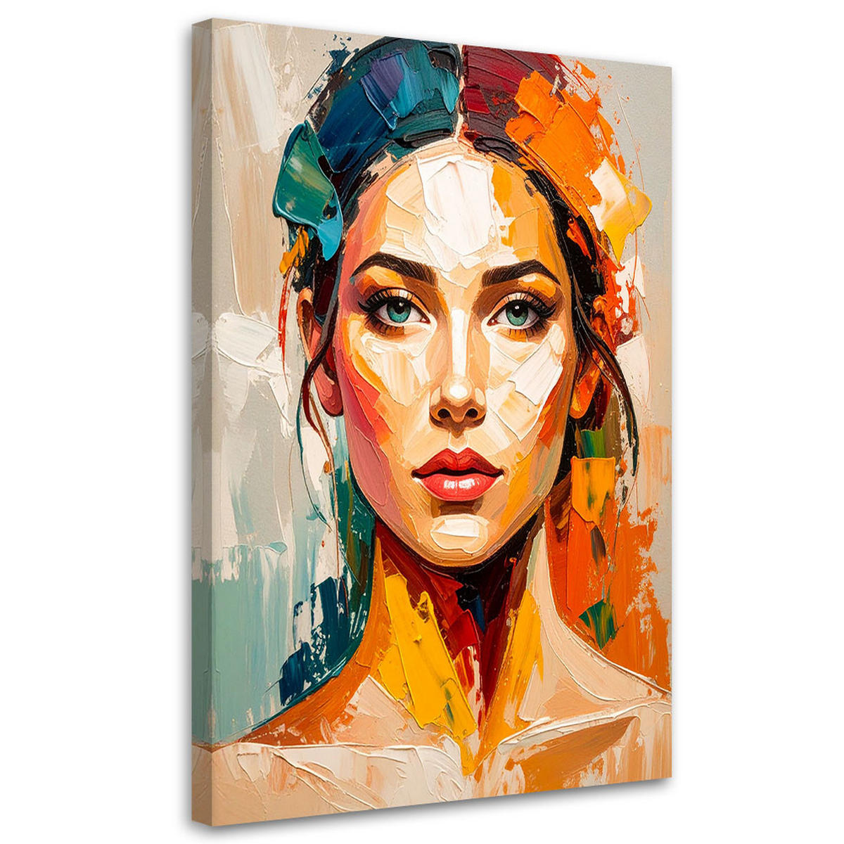 LEINWANDBILD Menschen & Charaktere 80x120cm - Multicolor, Textil (80/120cm) - Feeby