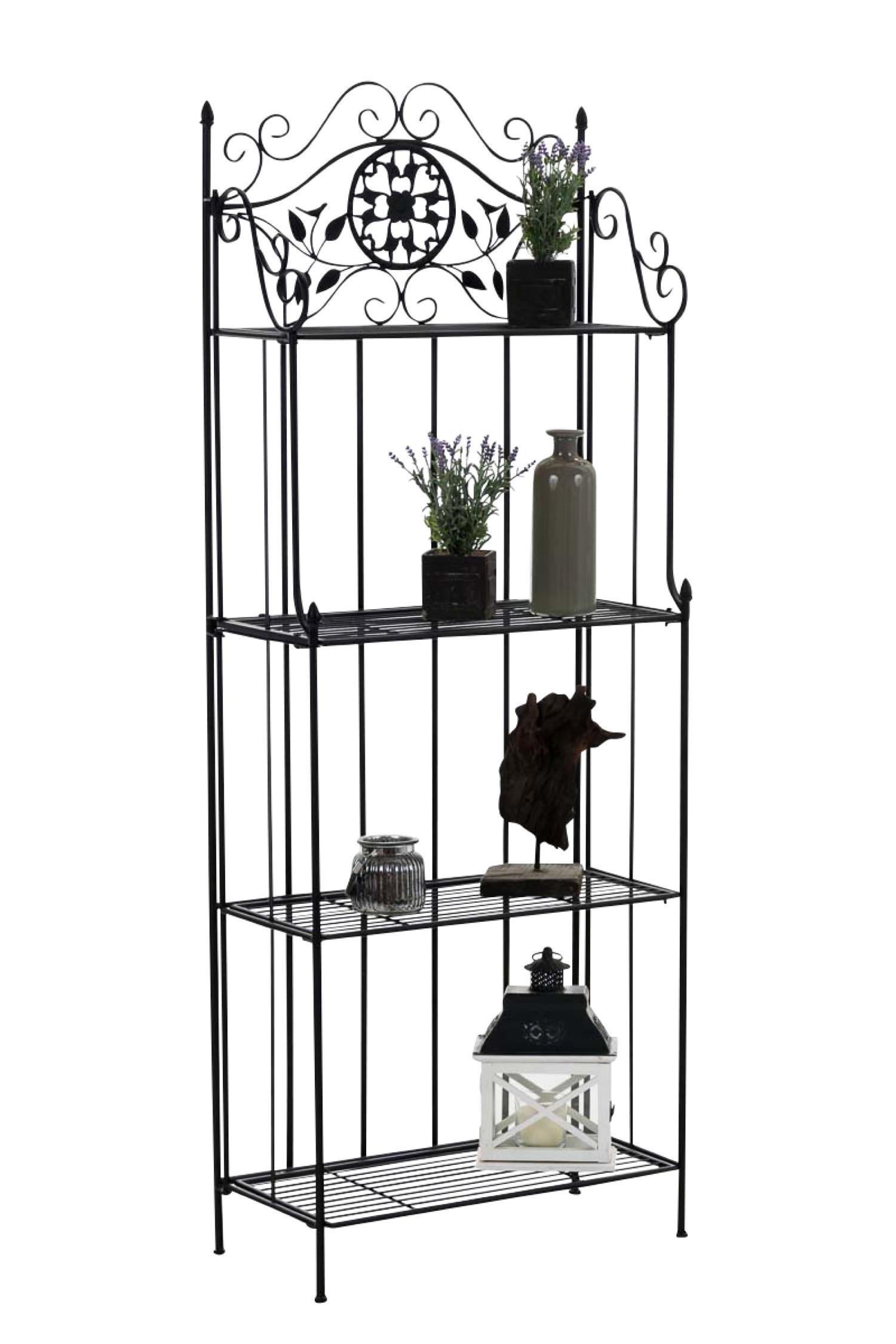 STANDREGAL Florenz schwarz - Schwarz, Metall (66/175/32cm) - TPFGarden
