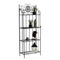 STANDREGAL Florenz schwarz - Schwarz, Metall (66/175/32cm) - TPFGarden