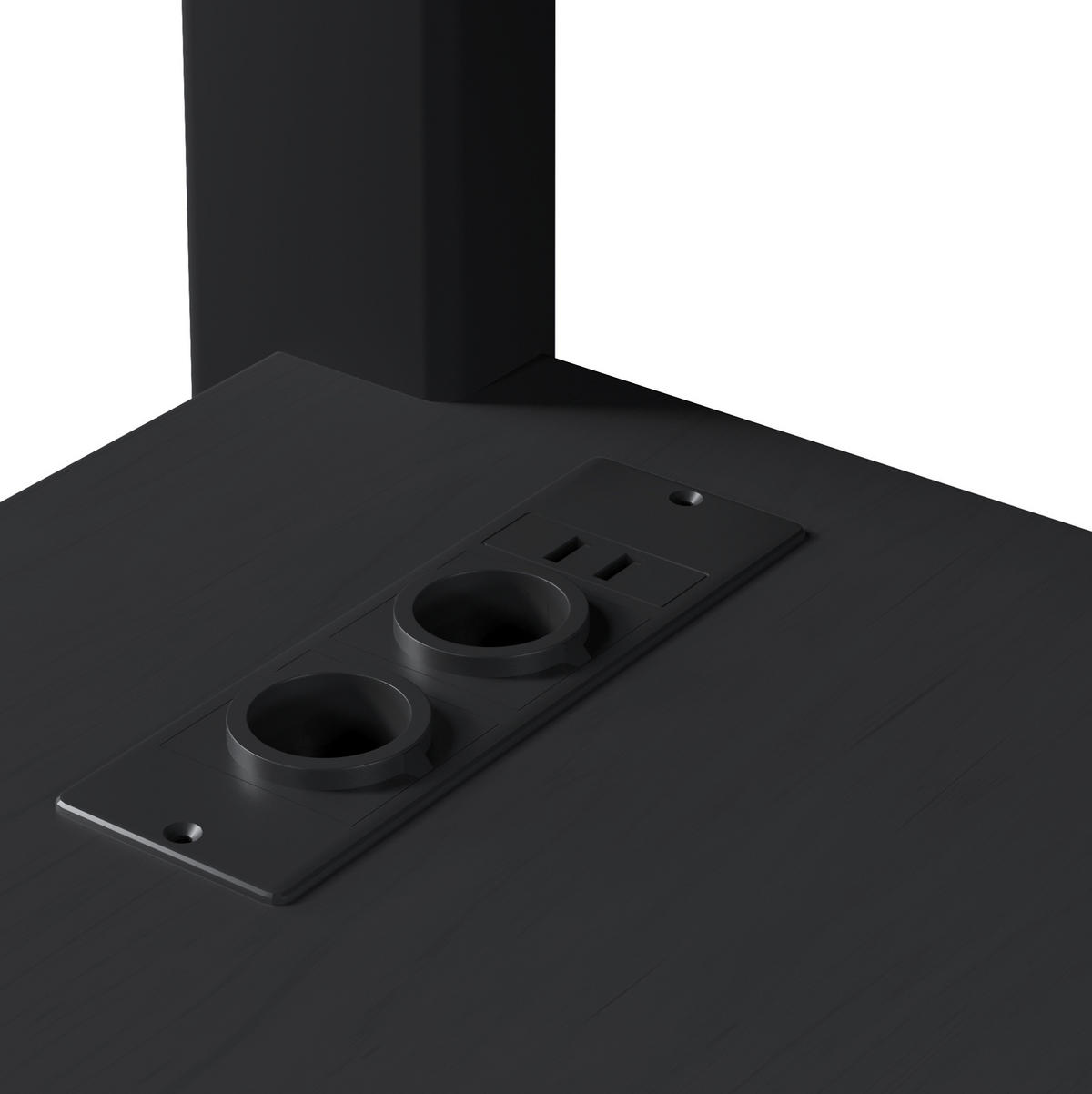 HOCHBETT 140/200 cm Schwarz mit Schreibtisch, Regal und Schubladen - Schwarz, Metall (140/200cm) - MIVRAY