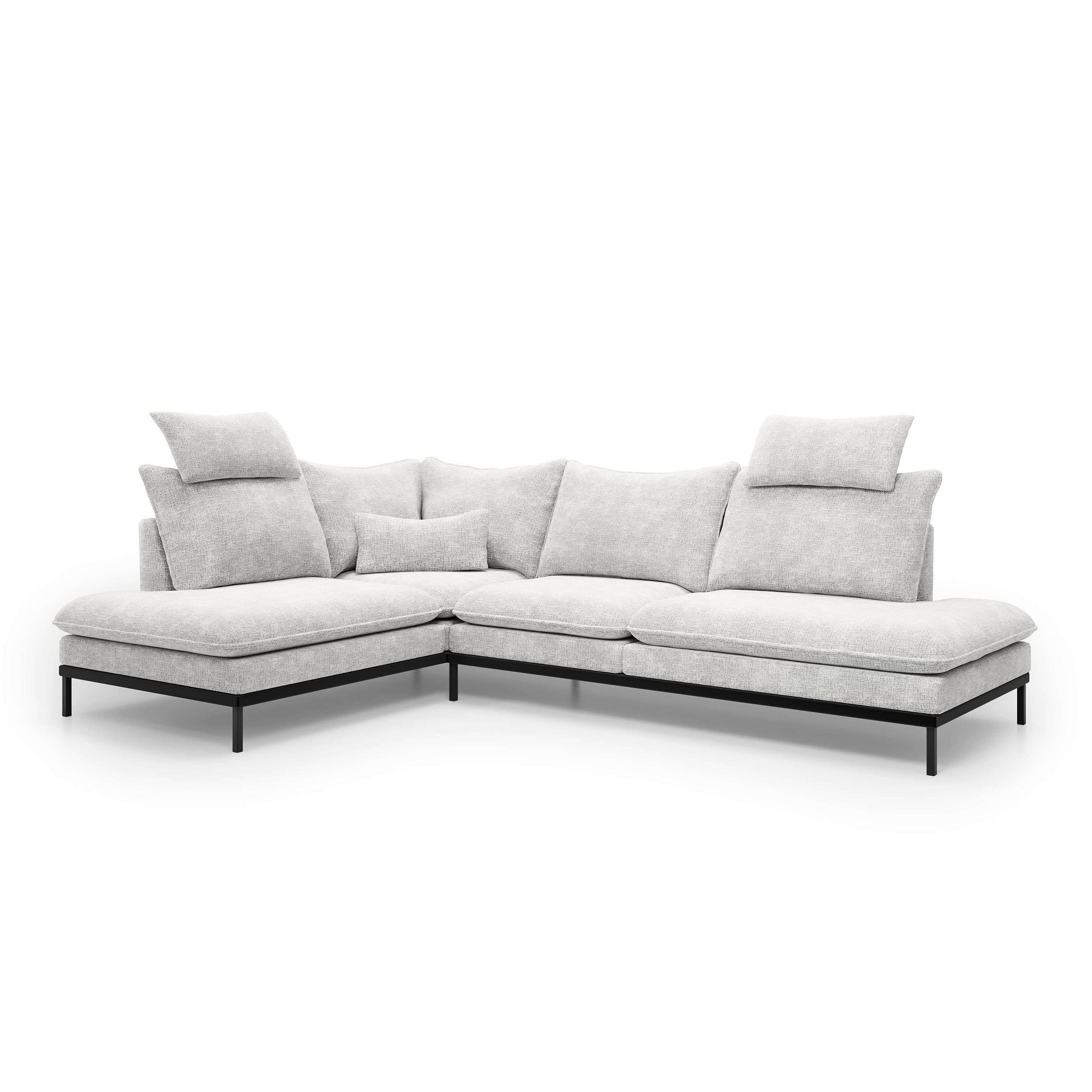Pillovely Ecksofa Mehrfarbig 293x90x198 cm