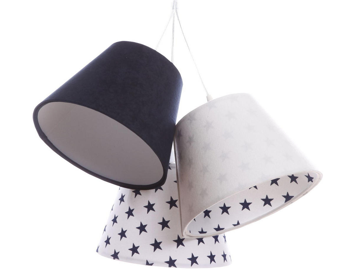 HÄNGELEUCHTE Blau 26/19 cm - Blau/Weiß, Kunststoff (26/0.8/19cm) - ONZENO
