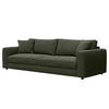 3-SITZER SOFA - Schwarz/Grau, Textil (238/79/106cm) - home24