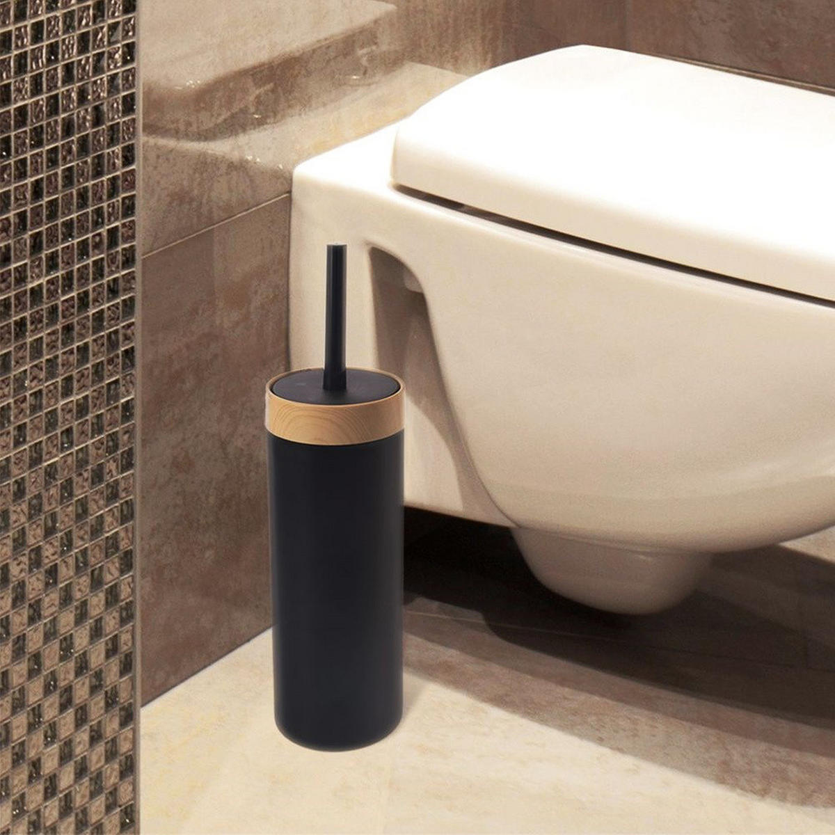 TOILETTENBÜRSTE Black schwarz - Schwarz, Kunststoff (10/36/10cm) - Orion 