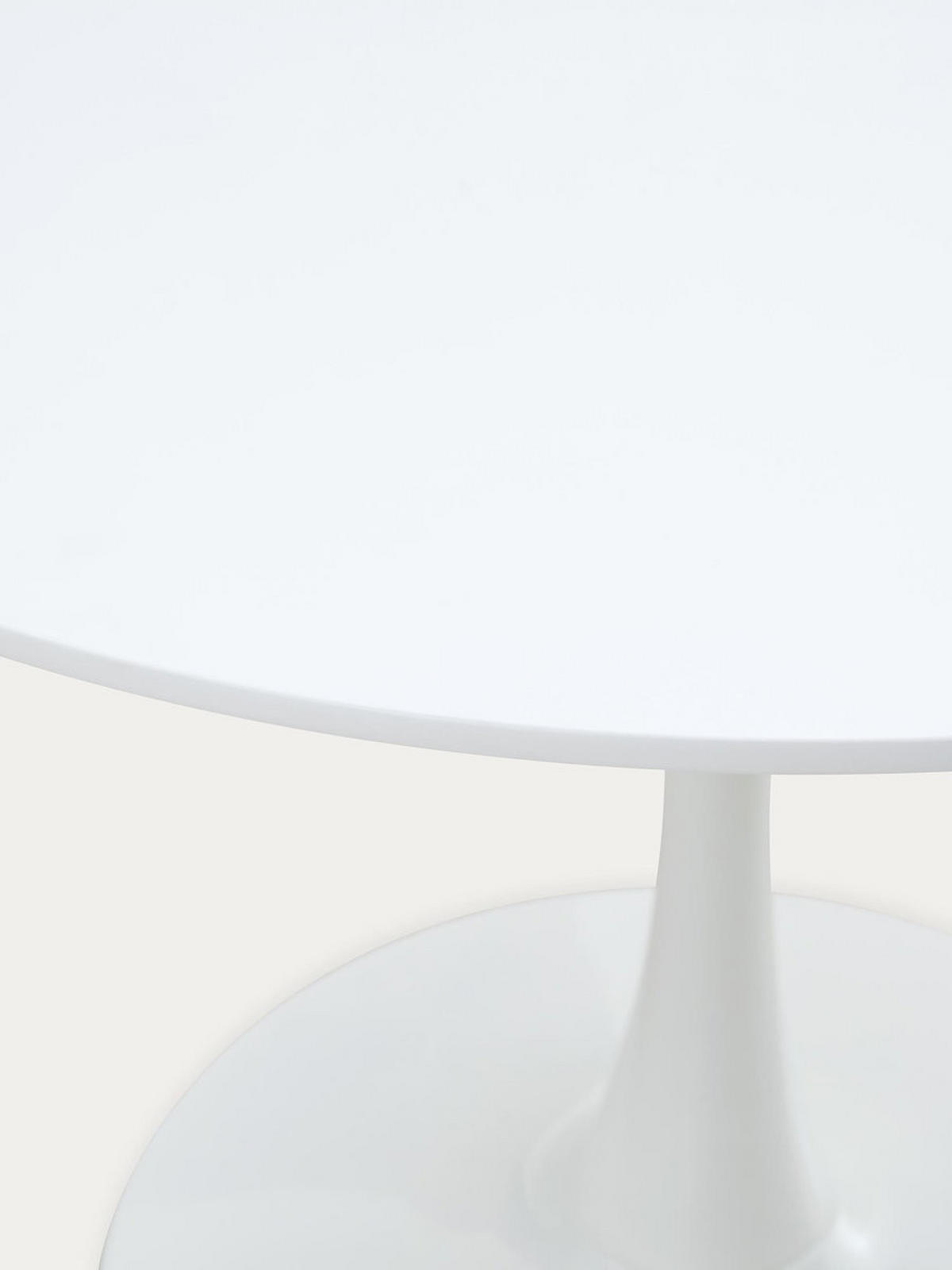 ESSTISCH Daya Weiß 100 x 100 - Weiß, Metall (100/100/73cm) - Kenay Home