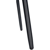 BARHOCKER Welton Samt creme - Schwarz/Naturfarben, Textil/Metall (49/104/56cm) - TPFLiving