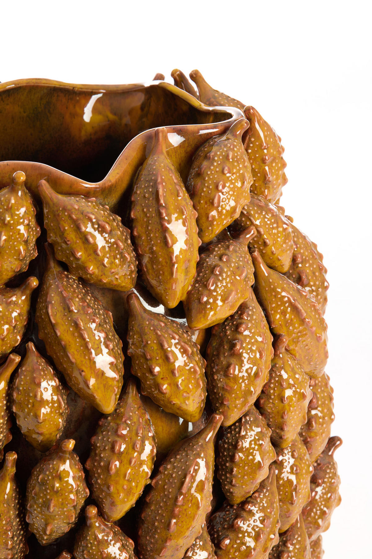 VASE Palatik Braun Ø32/44 cm - Braun, Keramik (44cm) - Light & Living