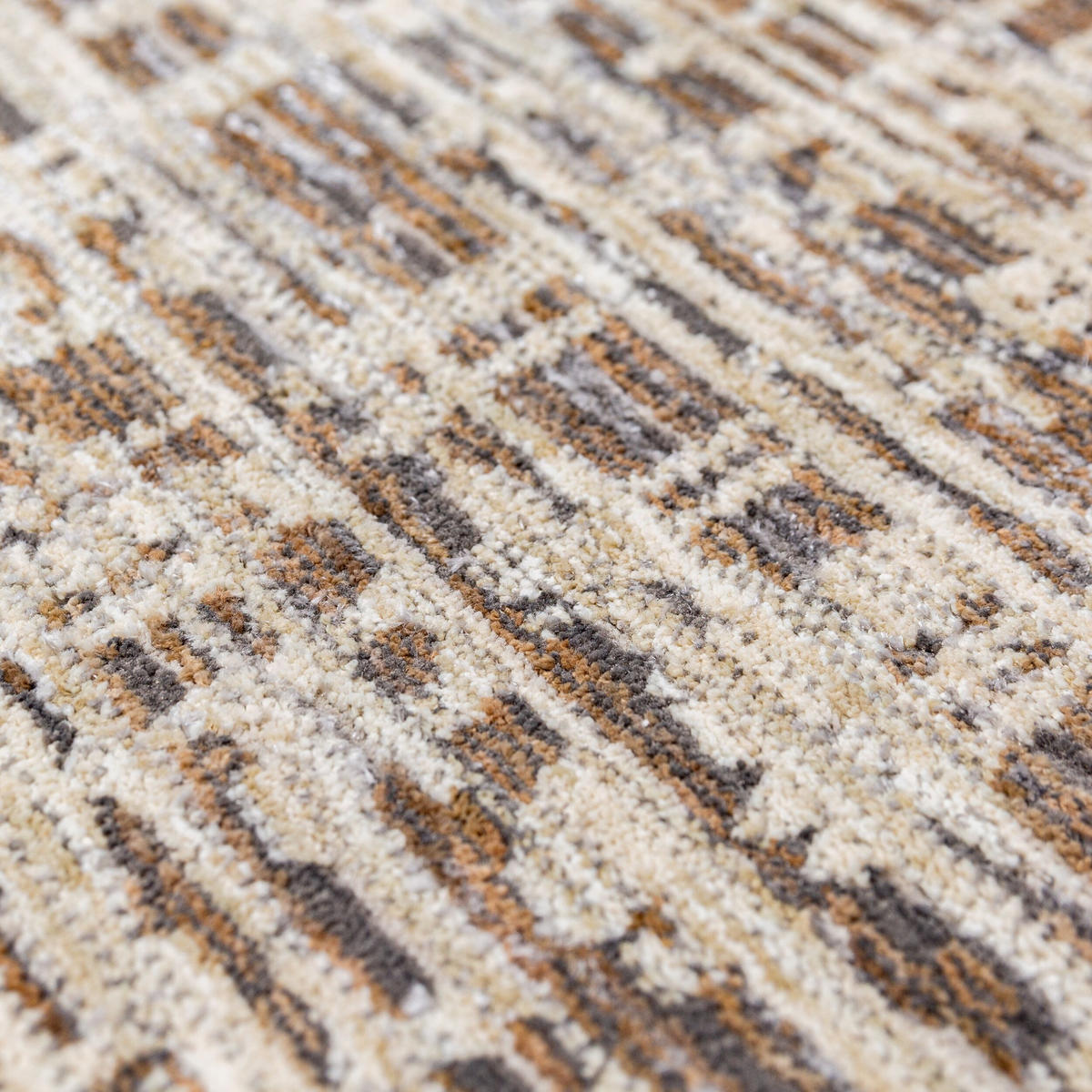 TEPPICH ADUR, geometrisch, Erdtöne, 200 x 300 cm - Braun, Textil (200/300cm) - KADIMA DESIGN