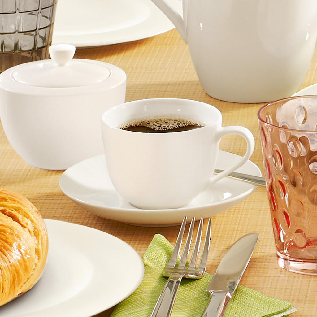 KAFFEETASSEN For Me weiß 160 ml 6er Set - Weiß, Keramik (0.16L) - Villeroy & Boch