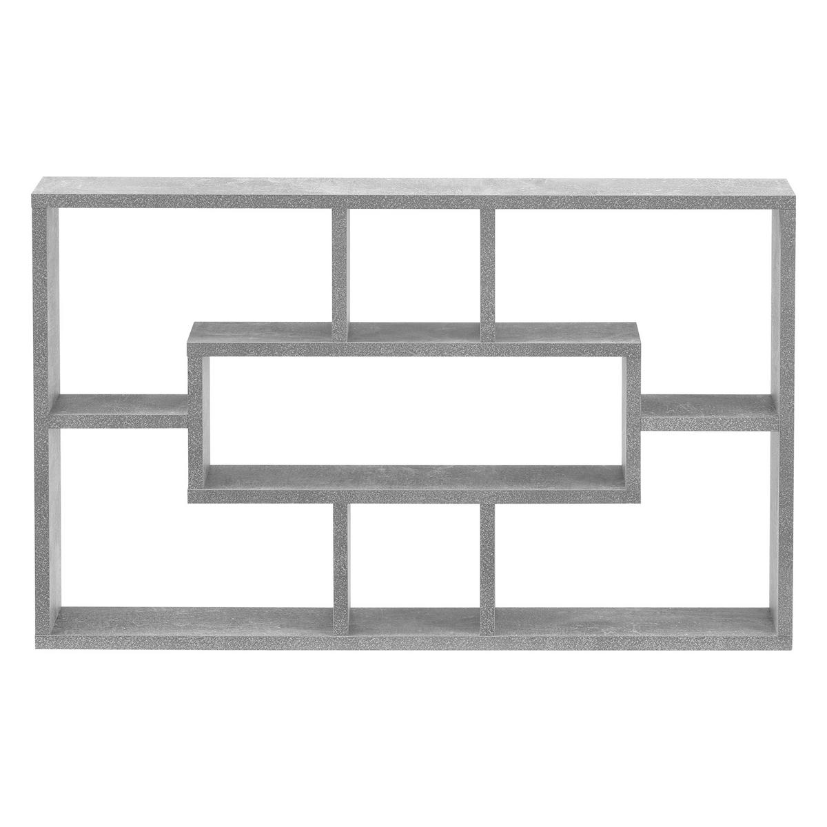 WANDREGAL Qinngua - Grau, Holzwerkstoff (77/48/10cm) - [en.casa]