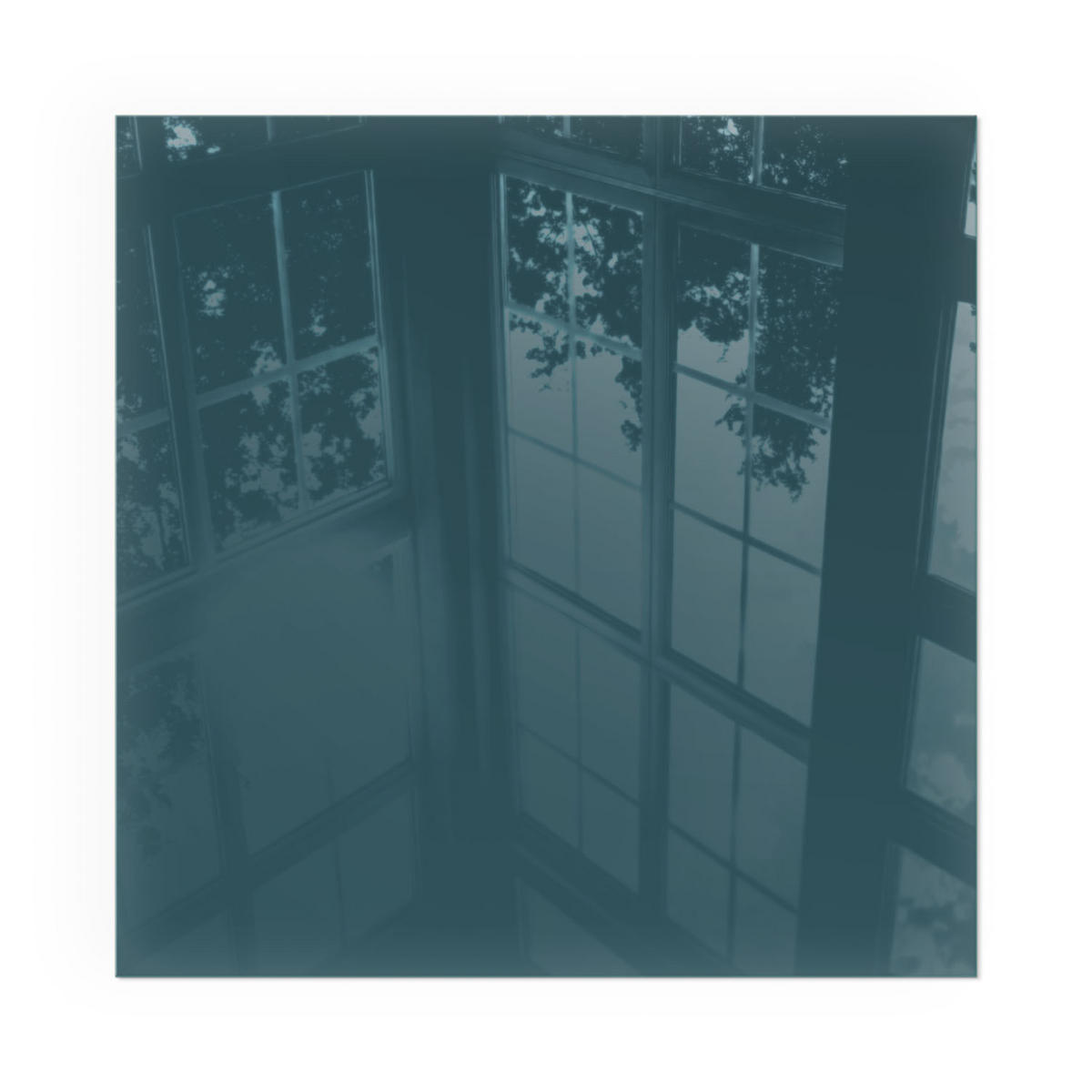 GLASPLATTE für Kamin 50x50 cm - Türkis, Glas (50/50/0.4cm) - TULUP