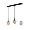 HÄNGELEUCHTE Echos 3-flammig Klar Ø 18cm - Klar/Schwarz, Glas (18/18/20cm) - s.luce
