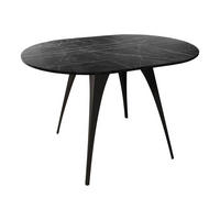 ESSTISCH Carmina 100 - Schwarz, Holzwerkstoff/Metall (100/100/76cm) - MIRJAN24
