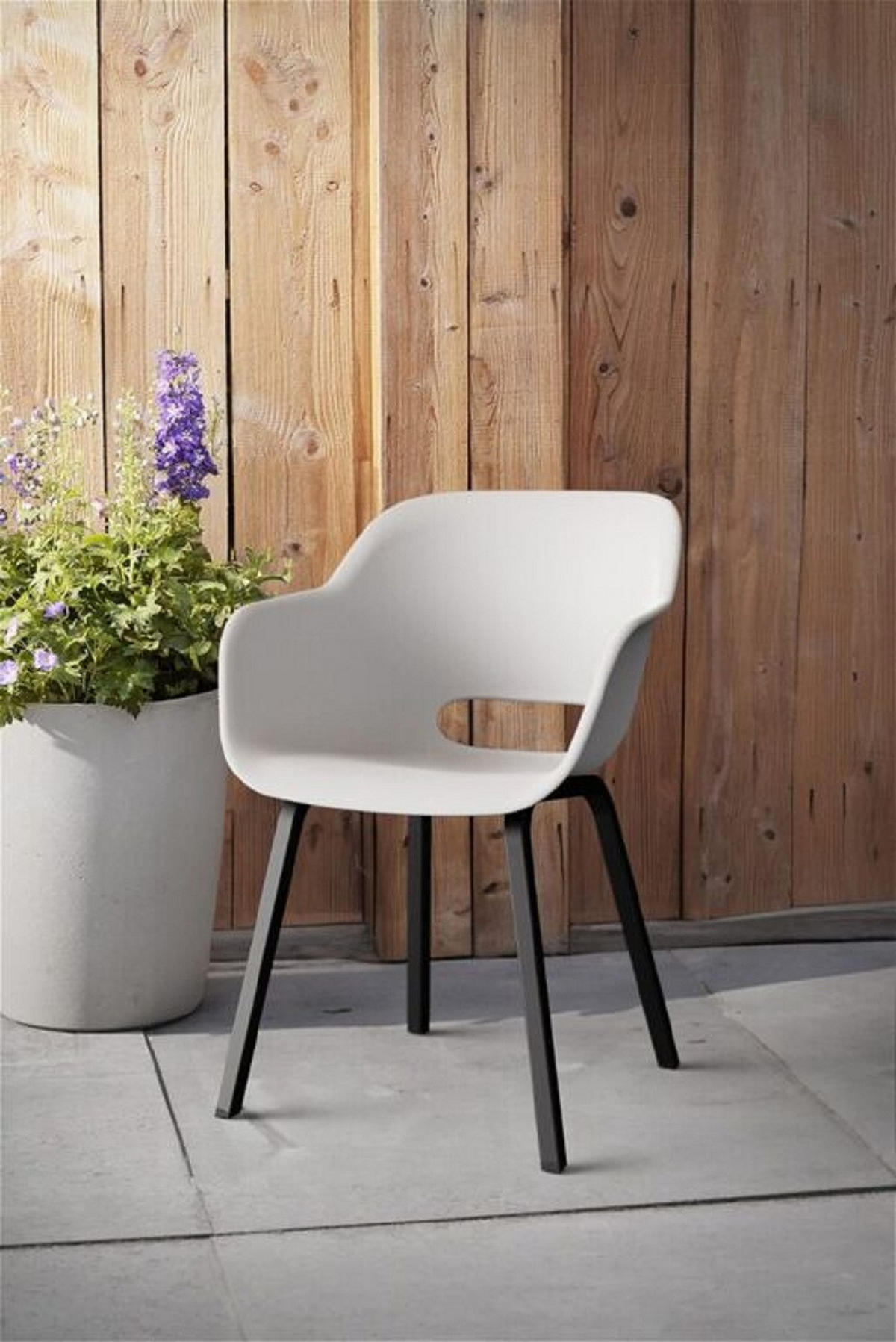 GARTENSTUHL Noa 2er-Set - Weiß, Kunststoff (57/55cm) - Keter