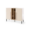 KINDERKOMMODE SORENTO 07 110/90/40 in Sandbeige/Geölte Eiche/Royalblau - Eichefarben/Beige, Holzwerkstoff (110/40/90cm) - Deine Möbel 24