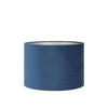 LAMPENSCHIRM Velours Blau Ø40/30 cm - Dunkelblau, Textil (40/40/30cm) - Light & Living