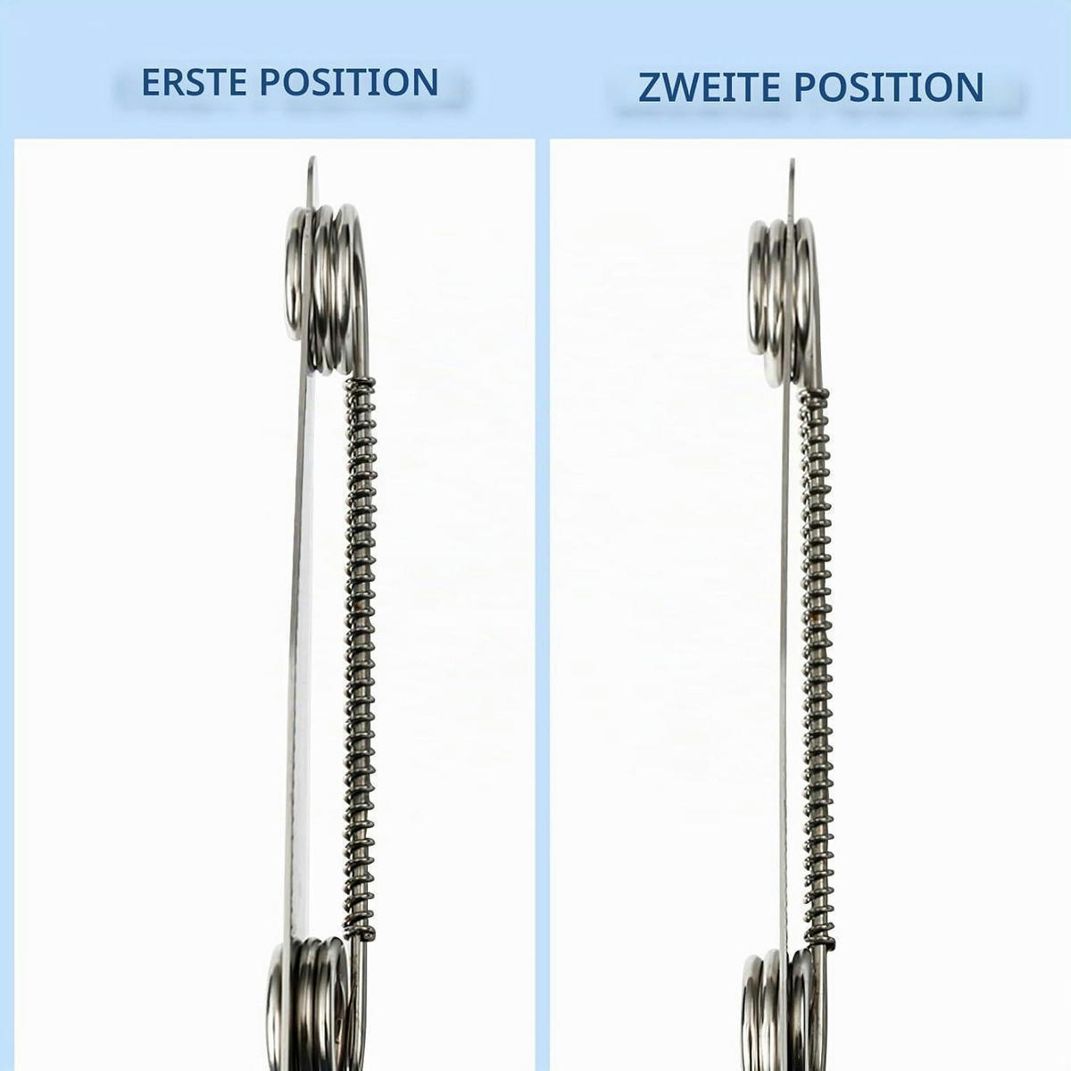 GEMÜSEMESSER 2-teiliges Set Edelstahl mit Feder - Silberfarben, Metall (22cm)