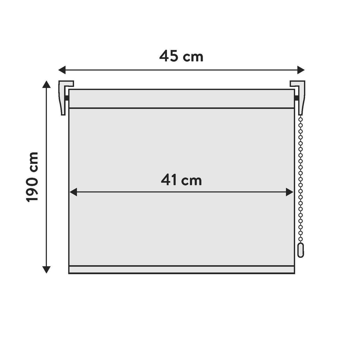 VERDUNKELUNGSROLLO - Weiß, Textil (45/190/190cm) - VIEWTEX