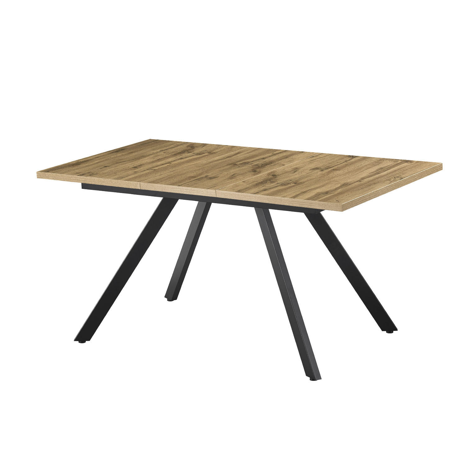 ESSTISCH LIA 120-160/80/76 cm Eiche - Eichefarben, Holz (80/120/76cm) - B&D Home
