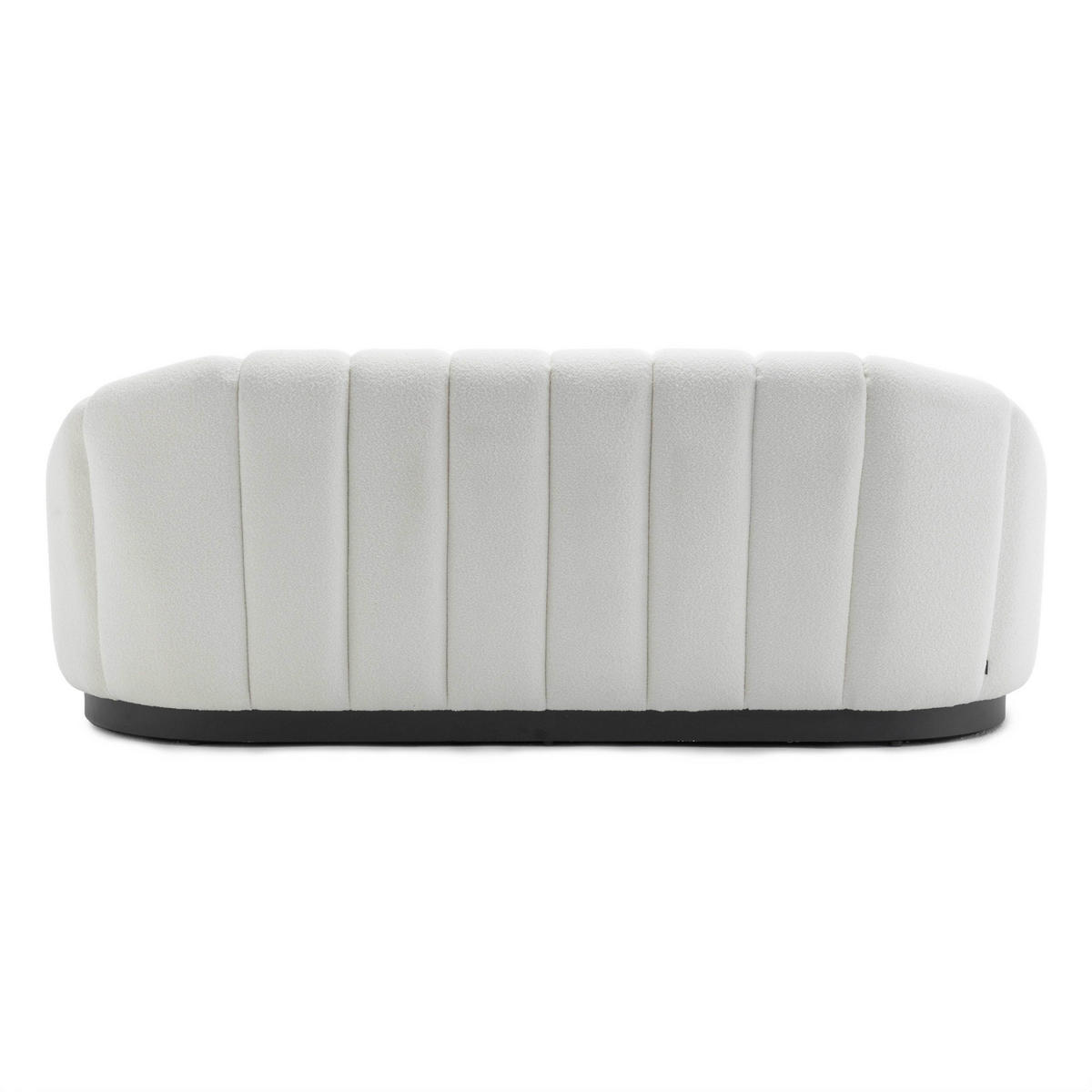 SOFA 3-Sitzer, Weiß - Weiß, Textil (96/83/215cm) - Oviala