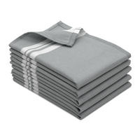 GESCHIRRTÜCHER, 5er-Set, 50x70 cm, 100% Baumwolle, Grau - Grau, Textil (50/70cm) - Zollner