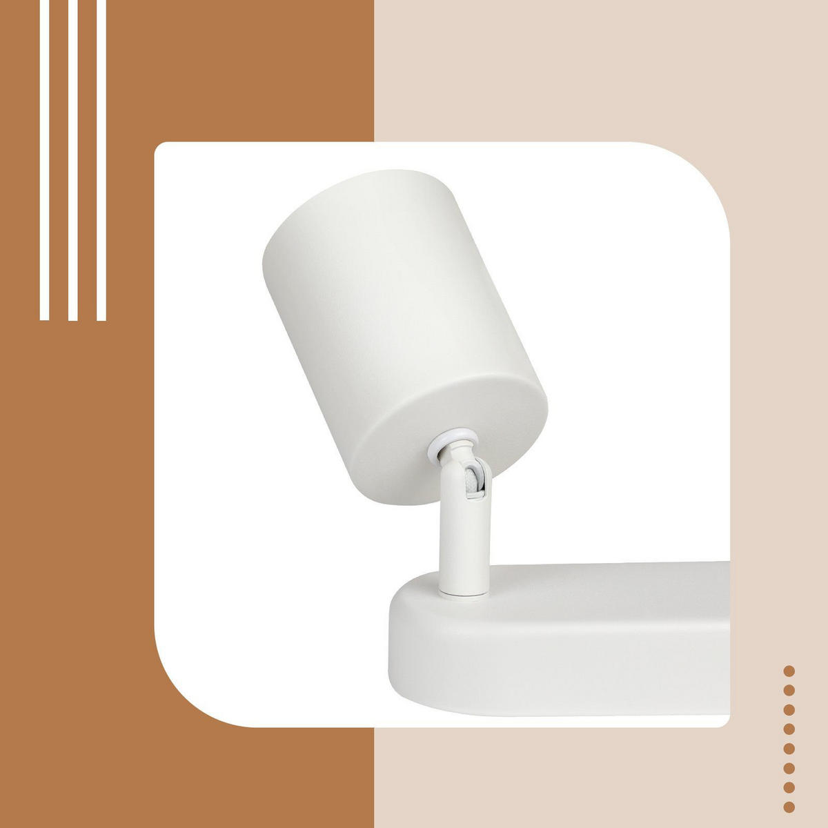 DECKENSTRAHLER Freiheit 4-flammig 58/7/14 cm - Weiß, Metall (58/7/14cm) - Nettlife