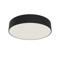 DECKENLEUCHTE - Schwarz, Metall (50/50/8cm) - Lumicom