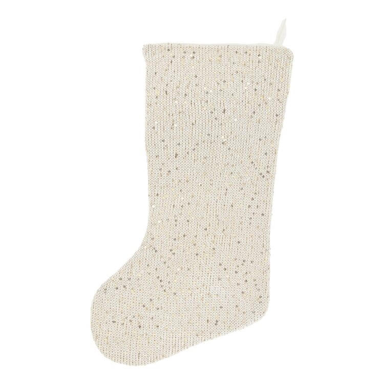 WEIHNACHTSSTRUMPF Lilou - 50// cm - Beige, Textil (20/50/50cm) - Unique Living