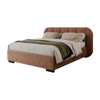 BETT AMARA 160x200 gepolstert mit Stauraum und Lattenrost, Royal Velvet 198 - Braun, Textil (160/200cm) - Lookway
